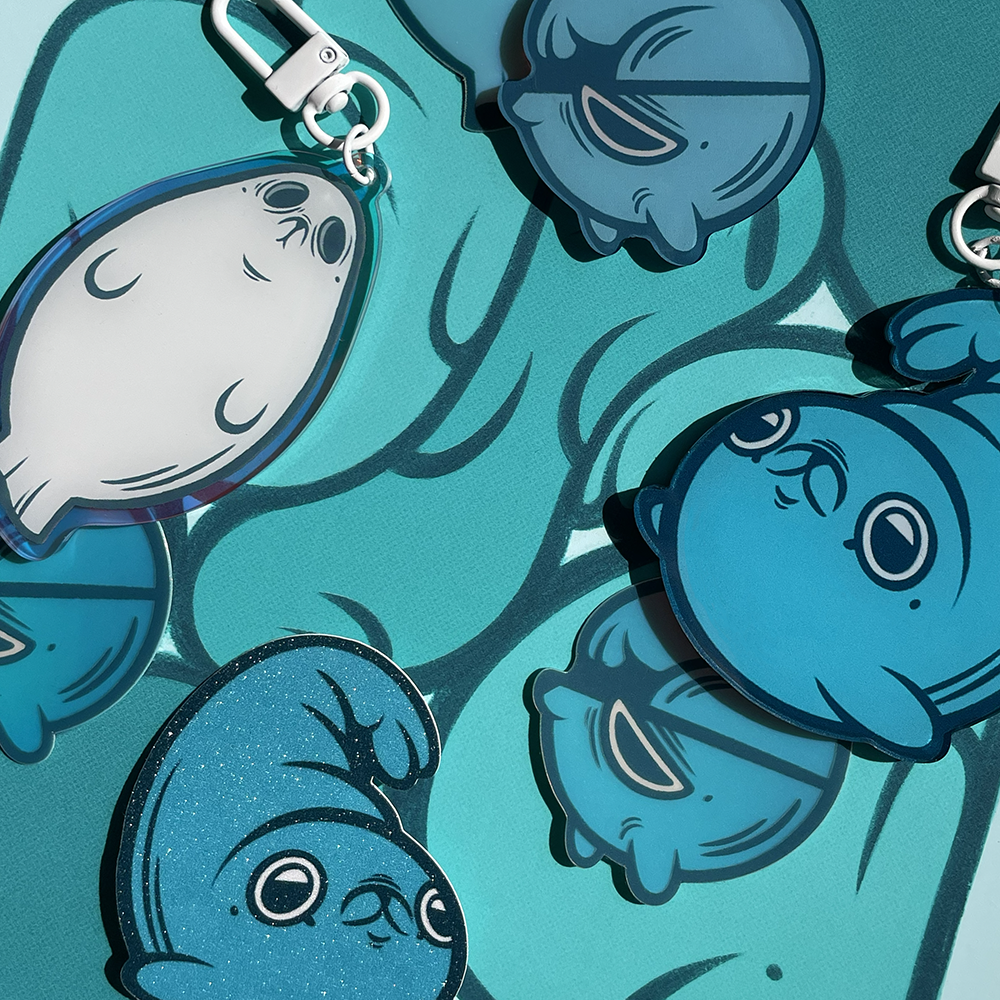 okrąglutek ✦ naklejka świecąca w ciemności