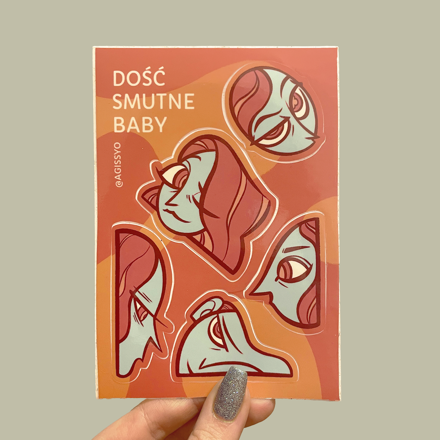 dość smutne baby ✦ arkusz naklejek