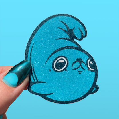 foczunia ✦ naklejka brokatowa