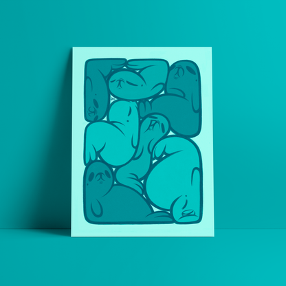 foki turkus ✦ print