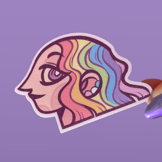 pride ✦ naklejka brokatowa