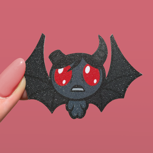 azazel ✦ naklejka brokatowa