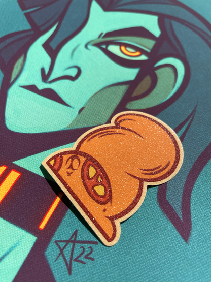 skręcona ✦ naklejka brokatowa