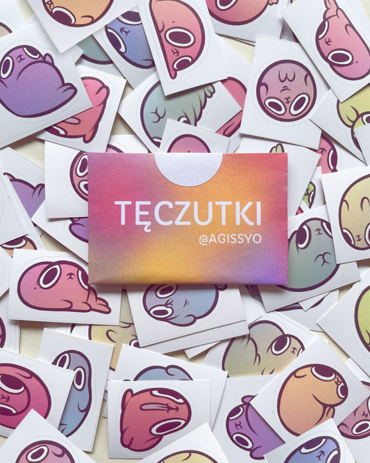 tęczutki ✦ zestaw 4 naklejek